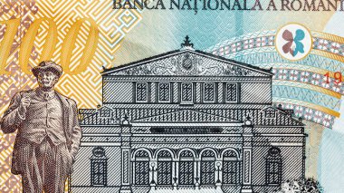 Romanya LEI Para Birimi Banknotu. RON Para Avrupa Para Birimi