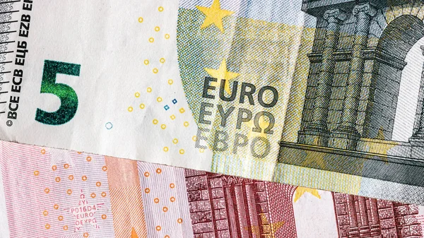 Euro Valuta Európa Inflációja Euró Pénz Európai Uniós Ribiszke — Stock Fotó