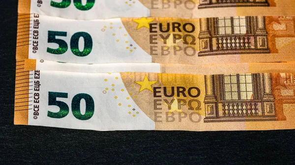 Евро Валюта Инфляция Европе Евро Течение Европейского Союза — стоковое фото