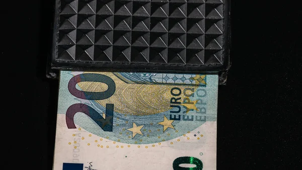 Waluta Euro Inflacja Europie Pieniądze Euro Program Nauczania Unii Europejskiej — Zdjęcie stockowe