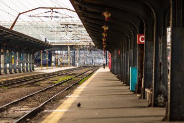 People at Bucharest North Railway Station (Gara de Nord) in Bucharest, Romania, 2023