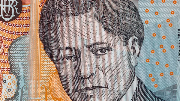 Banknot Walutowy Lei Rumuński Waluta Europejska Ron Money — Zdjęcie stockowe