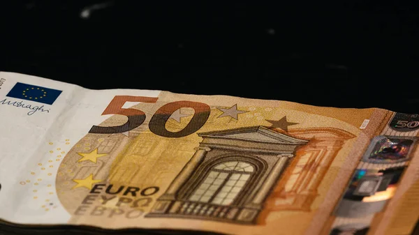 Евро Валюта Инфляция Европе Евро Течение Европейского Союза — стоковое фото
