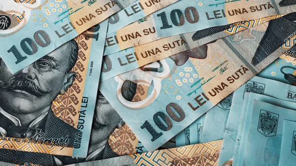 Romanya LEI Para Birimi Banknotu. RON Para Avrupa Para Birimi