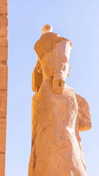 Starożytne Ruiny Świątyni Karnak Luksorze Egipskie — Zdjęcie stockowe