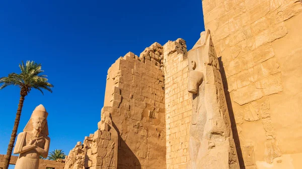 Ruinas Antiguas Del Templo Karnak Luxor Egipto — Foto de Stock