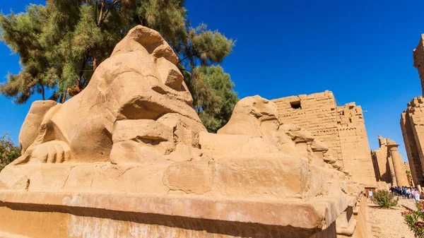 Древние Руины Карнакского Храма Луксоре Египет — стоковое фото