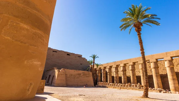 Ruínas Antigas Templo Karnak Luxor Egito — Fotografia de Stock