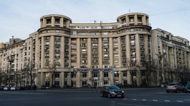 Tampon Tamponu - Romanya 'nın Bükreş kentinde yoğun trafik yoğunluğu, 2023