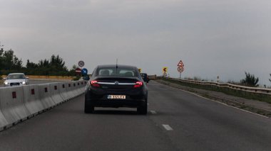 Tampon Tamponu - Romanya 'nın Bükreş kentinde yoğun trafik yoğunluğu, 2023