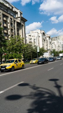 Tampon Tamponu - Romanya 'nın Bükreş kentinde yoğun trafik yoğunluğu, 2023