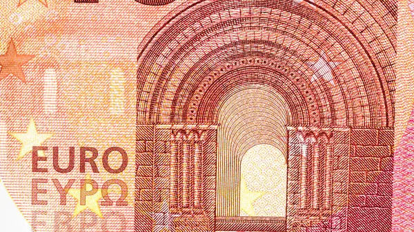 Moneda Euros Europa Inflación Dinero Euros Moneda Unión —  Fotos de Stock