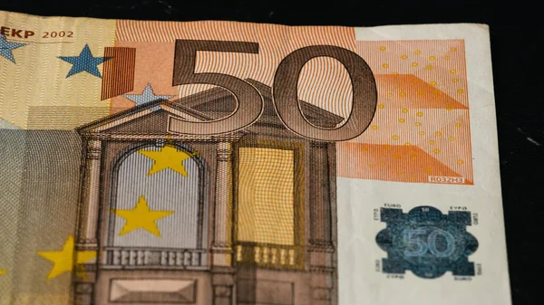 Moneda Euros Europa Inflación Dinero Euros Moneda Unión —  Fotos de Stock