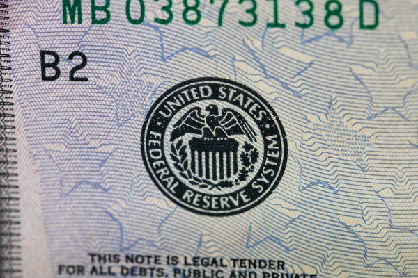Δολάριο Ηπα Μέσω Αμερικανικών Προκλήσεων Πληθωρισμού — Φωτογραφία Αρχείου