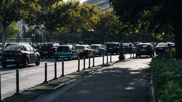 stock image Urban traffic congestion during peak hour in Bucharest, Romania