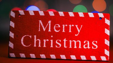 Noel süsleri. Renkli Noel ışıkları arka planı