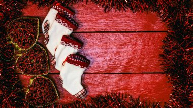 Noel süsleri. Renkli Noel ışıkları arka planı