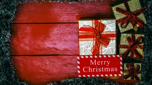 Dekorasi Natal Warna Latar Belakang Lampu Natal — Stok Foto