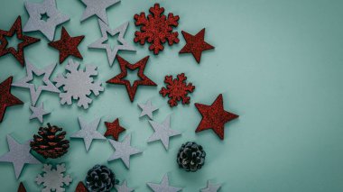 Noel süsleri. Renkli Noel ışıkları arka planı