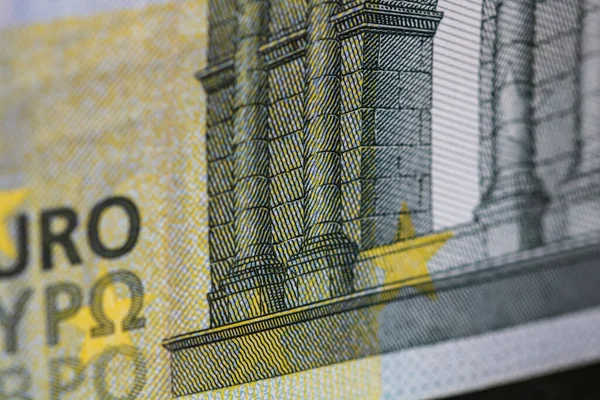 Euro Měna Dobách Evropské Inflace — Stock fotografie