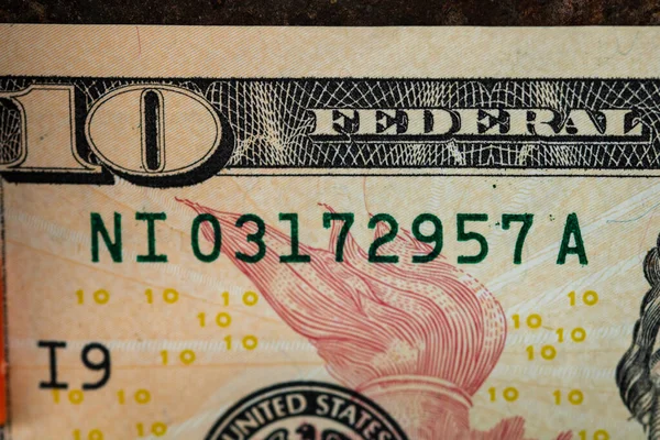 Доллар Сша Фоне Проблем Инфляцией — стоковое фото