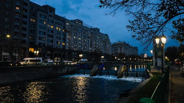 Paraurti Paraurti Congestione Del Traffico Urbano Durante Ora Punta Bucarest — Foto Stock