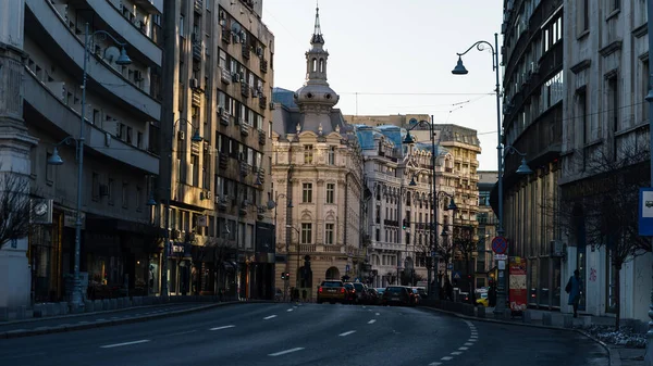 stock image Bumper to Bumper - Urban traffic congestion during peak hour in Bucharest, Romania, 2023