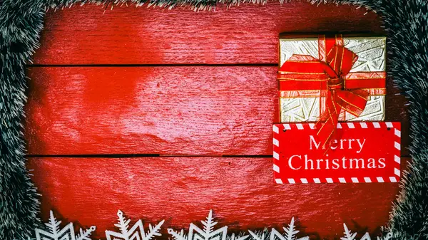Juldekorationer Färgglada Julbelysning Bakgrund — Stockfoto