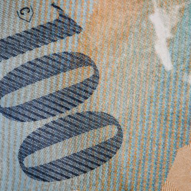 Macro shot 'ı Amerikan doları. ABD enflasyonu, ABD parası