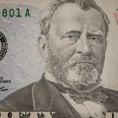 Macro shot 'ı Amerikan doları. ABD enflasyonu, ABD parası