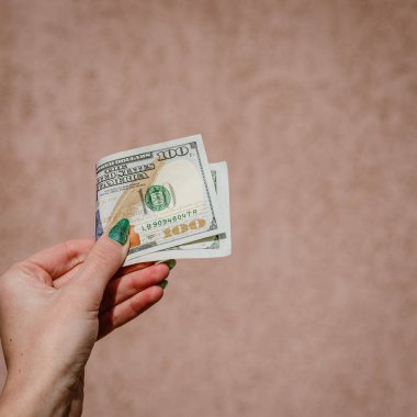 Macro shot 'ı Amerikan doları. ABD enflasyonu, ABD parası