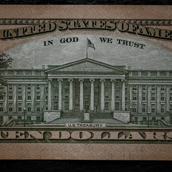 マクロはUsd通貨を撮影した 米ドルインフレ 米ドル — ストック写真