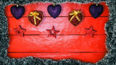 Noel süsleri. Renkli Noel ışıkları arka planı