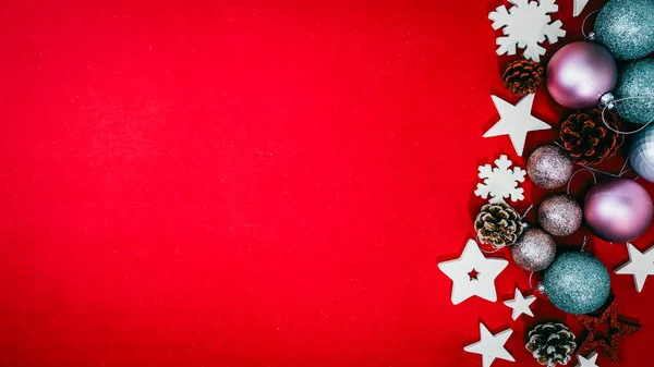 Decoraciones Navideñas Fondo Colorido Luces Navidad Imagen De Stock