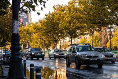 Bükreş, Romanya, 2022 'de trafik sıkışıklığı, trafik yoğunluğu