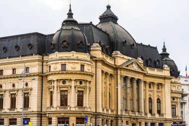 Bükreş 'teki Calea Victoriei' de bulunan Ulusal Kütüphane