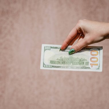 Macro shot 'ı Amerikan doları. ABD enflasyonu, ABD parası