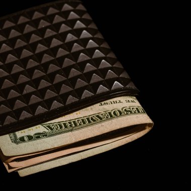 Macro shot 'ı Amerikan doları. ABD enflasyonu, ABD parası