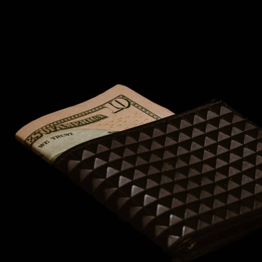 Macro shot 'ı Amerikan doları. ABD enflasyonu, ABD parası