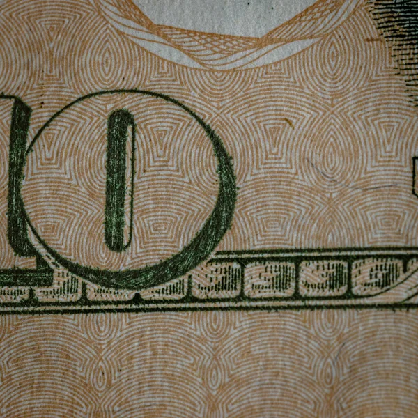 Tiro Macro Moneda Del Usd Inflación Usd Dinero Estadounidense — Foto de Stock