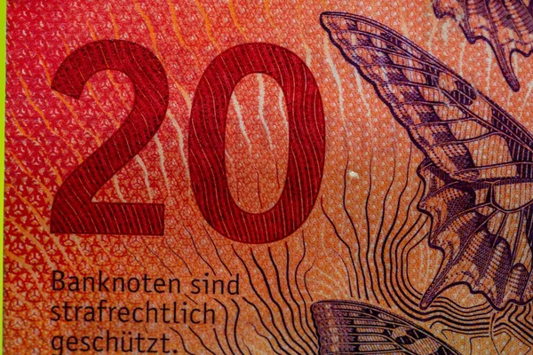 Chf Valută Mijlocul Provocărilor Inflației Elvețiene — Fotografie, imagine de stoc