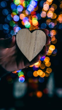 Noel süsleri. Renkli Noel ışıkları arka planı