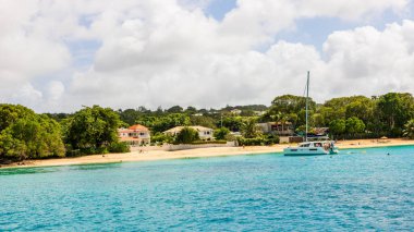 Barbados Adası 'nın Sandy Paradise Plajı, Karayip Adası