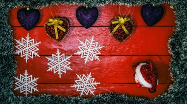 Noel süsleri. Renkli Noel ışıkları arka planı