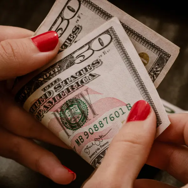 Macro shot 'ı Amerikan doları. ABD enflasyonu, ABD parası