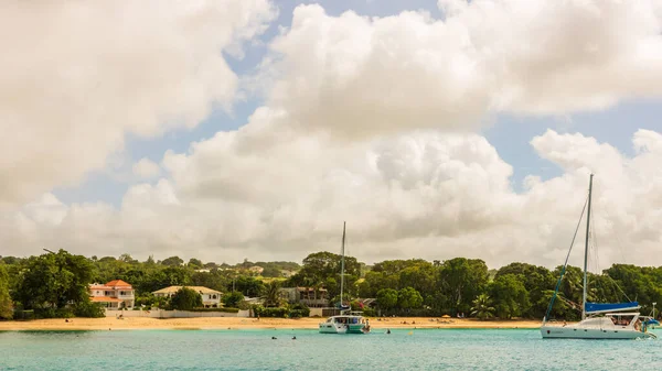 Playa Sandy Paradise Barbados Island Isla Del Caribe — Foto de Stock