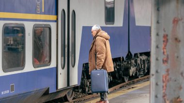 Bükreş Kuzey Tren İstasyonu 'nda Tren (Gara de Nord Bucuresti)