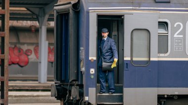 Bükreş Kuzey Tren İstasyonu 'nda Tren (Gara de Nord Bucuresti)