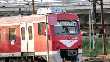 Bükreş Kuzey Tren İstasyonu 'nda Tren (Gara de Nord Bucuresti)