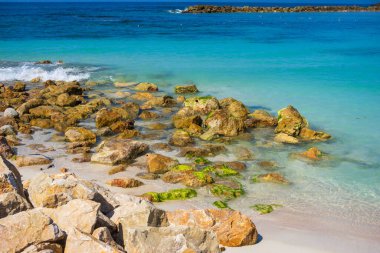 Labadee egzotik tropikal plajı, Haiti, Karayip Denizi